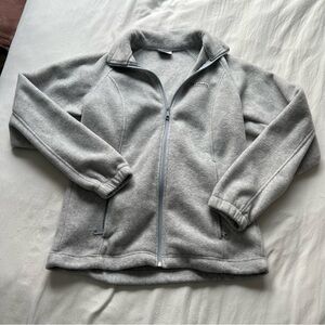 Gray Full-Zip Fleece Columbia Jacket